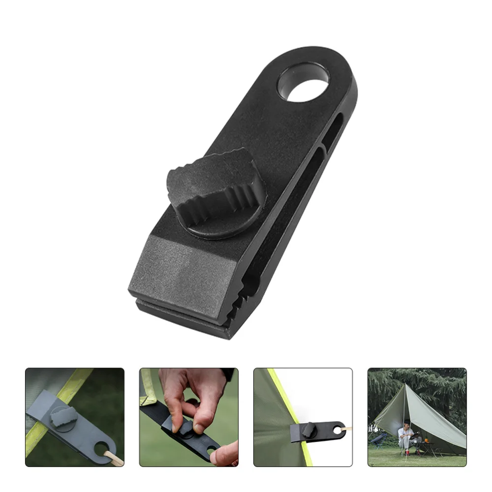 

10pcs Tarp Clips Durable Camping Tent Clamp Tent Accessories Tent Clips for Caravan