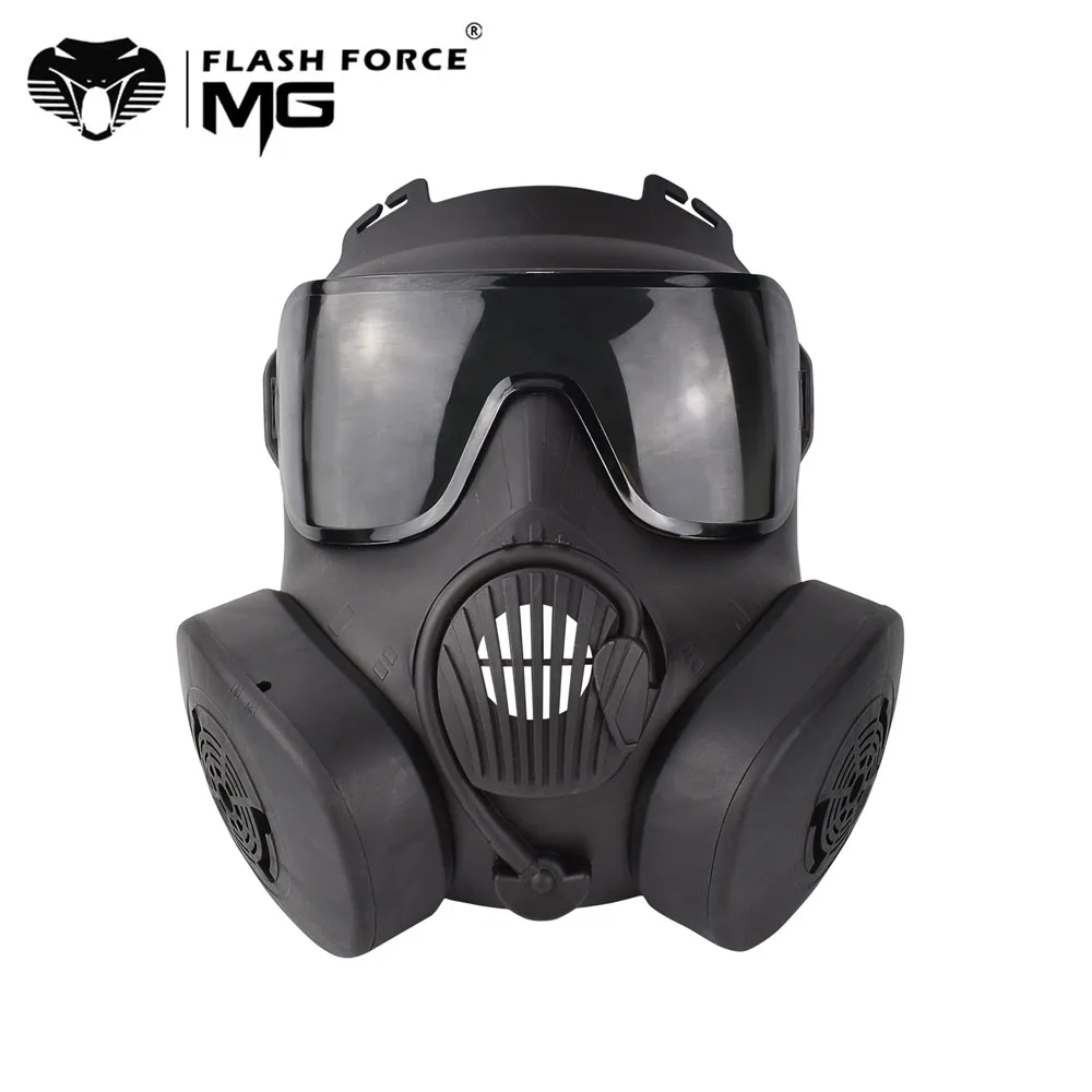 Airsoft Mask Full Face with Goggles CO2 Gun Accessories Paintball Tactical Masks Breathable Anti-Fog PC Lens Protective | Спорт и
