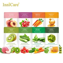 

8Pcs Mix Korean Fruit Face Mask Sets Moisturizing Oil Control Anti Wrinkle Facial Masks For Women Korea Cosmetics Face Care