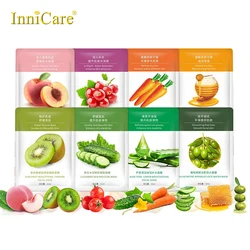 8Pcs Mix Korean Fruit Face Mask Sets Moisturizing Oil Control Anti Wrinkle Facial Masks For Women Korea Cosmetics Face Care