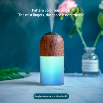 

Mini Air Humidifier 300ML Ultrasonic Aroma Essential Oil Diffuser LED Night Light Mist Maker Fogger For Car Home