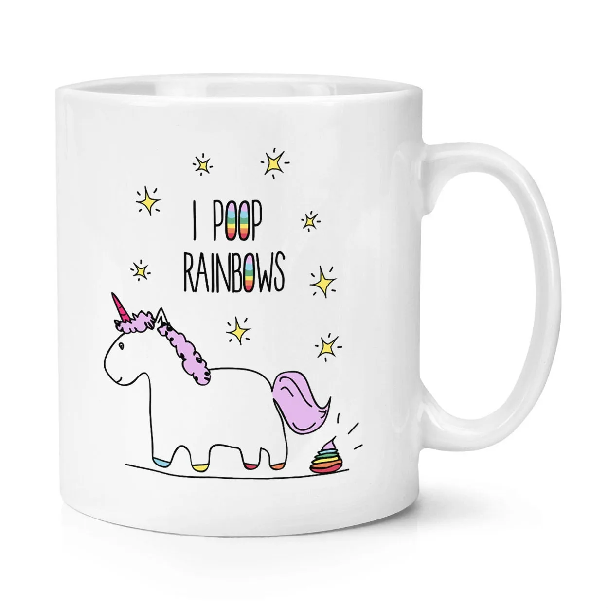 buy Lila Unicorn I Poop Rainbows 10oz Mug Unicorns Stars Magical Animal Funny Ceramic Coffee Mug Tea Cup