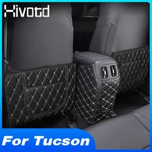 Hivotd-almohadilla antipatadas para asiento trasero de coche, alfombrilla antisuciedad, accesorios de protección Interior, piezas de estilo para Hyundai Tucson NX4 2021 2022