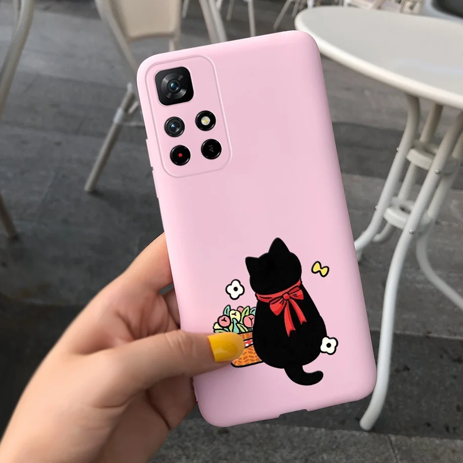 Cute Butterfly Phone Case For Xiaomi Redmi Note 11 Pro 5G Back Cover Slim TPU Bag Bumper For Xiomi Redmi Note 11 Pro+ 2021 Funda phone flip cover