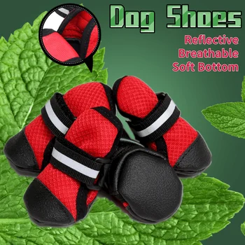 

Reflective Dog Shoes Warm Pet Winter Socks Ventilation Waterproof Anti-slip Dogs Shoes Rain Boots Booties Small Cat Chihuahua