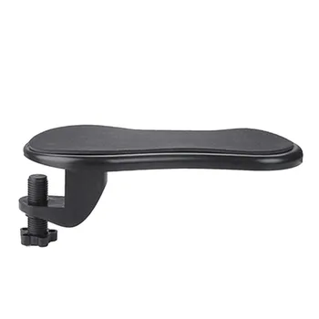 

Rotated Computer Arm Support Pad Desk Attachable Wrist Rest Extender Desk Hand Bracket Mouse Pad Red Black #LR4
