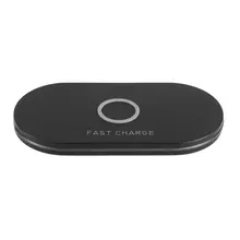 Портативный Qi Q100 Беспроводная зарядная пластина с дыхательным светодиодный индикатор USB интерфейс крутой волоконно-оптический светильник Быстрая зарядка