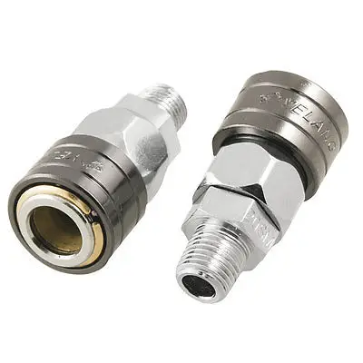 

2 Pcs Pneumatic Male Thread Air Flow Quick Connecting Coupler 20SM