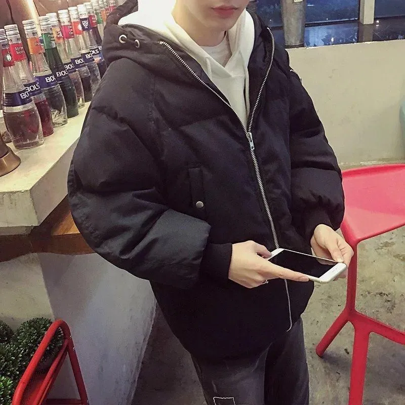 Зимнее пуховое пальто для школьников 12 лет, пальто для больших мальчиков 13 лет, пальто, Трендовое толстое пальто в Корейском стиле для мальчиков 15 лет, 14
