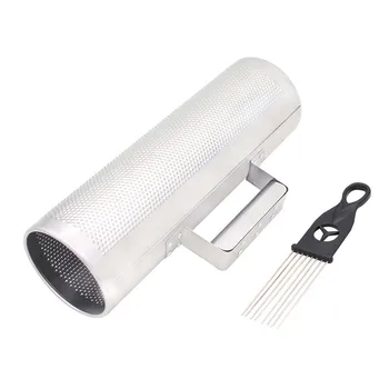

10cm/4in Metal Guiro Scraper Latin Merengue Percussion Musical Instrument Open End Guiro Scraper Teaching Tool