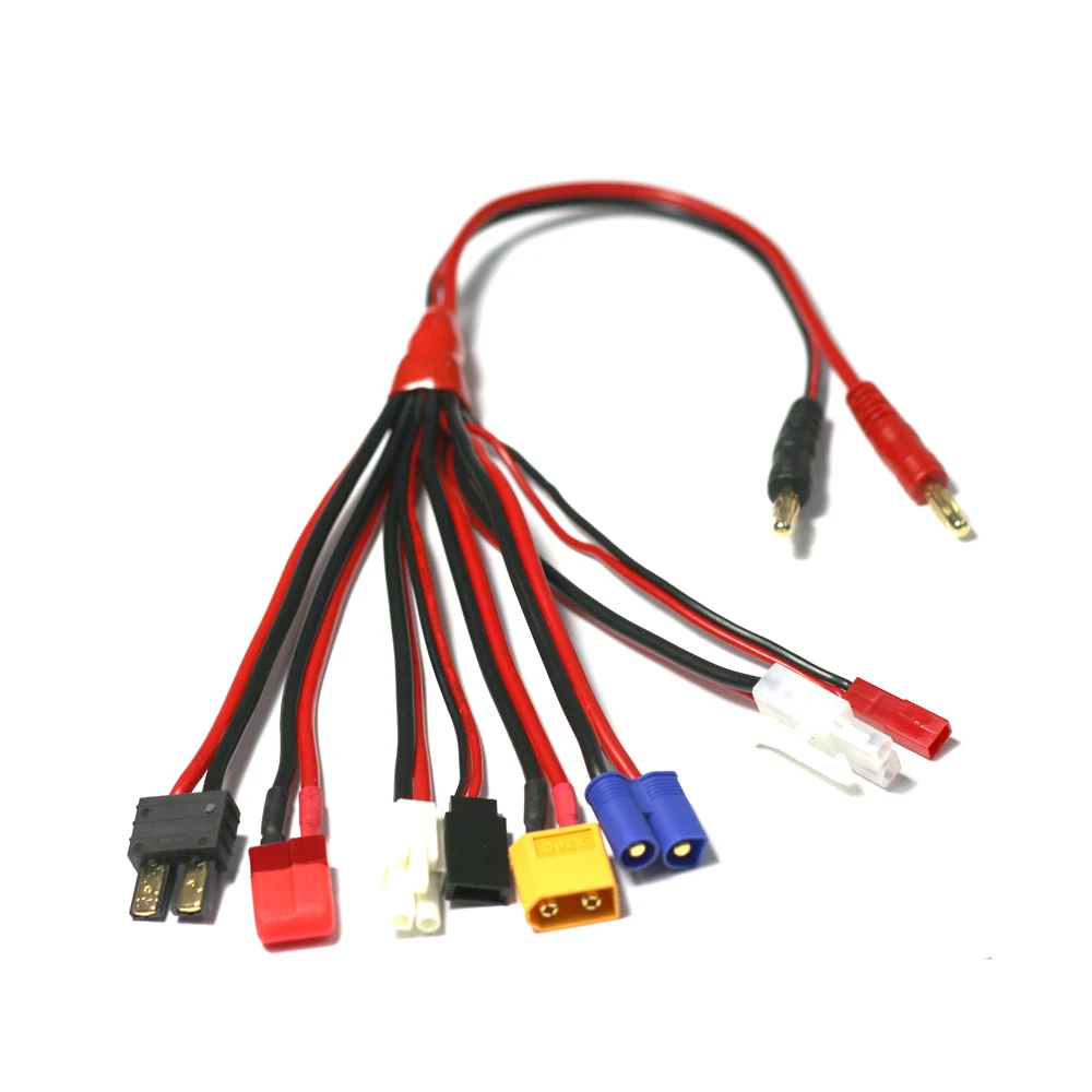 

HTRC 8 In 1 Charger Cables Set for IMAX B6 Charger RC Part Lipo Battery Multi Charging Plug Convert Cable Line