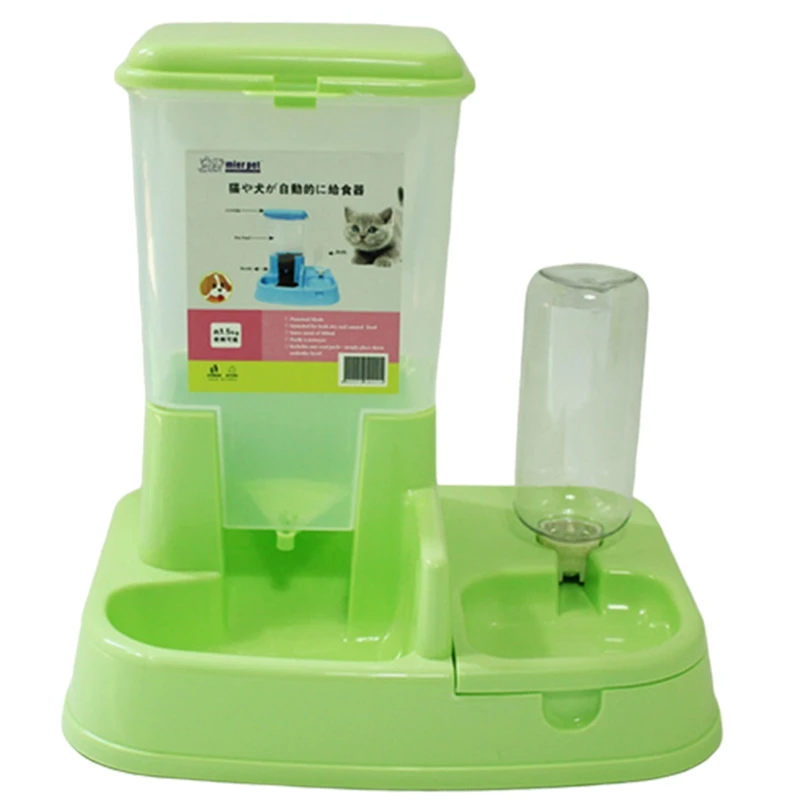 1 Set Pet Automatic Feeder Dog Cat Drinking Bowl Dog Supplies Large Capacity Dispenser for Dog Water Drinking Cat Feeding