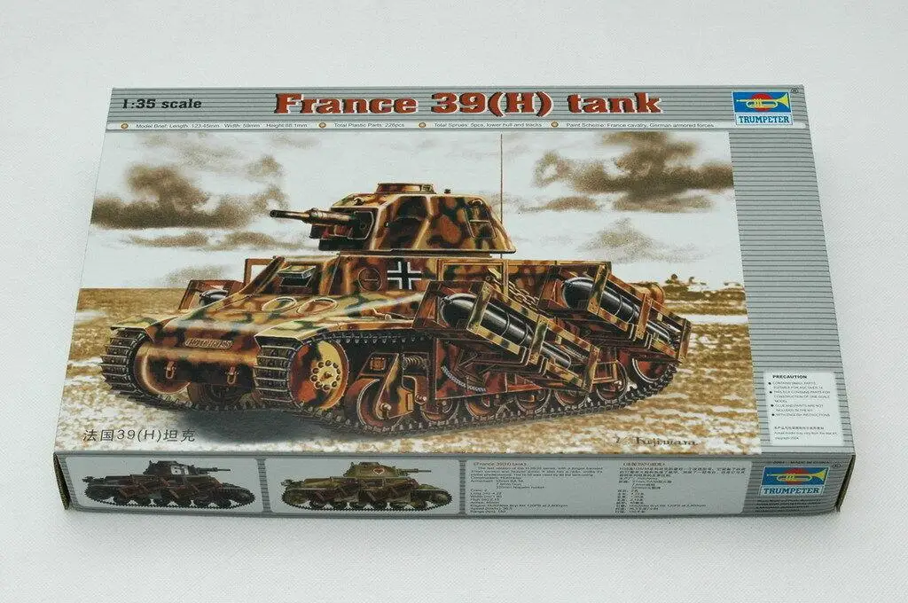 

Набор моделей танка Trumpeter 00352, 1/35, Франция, 39(H)