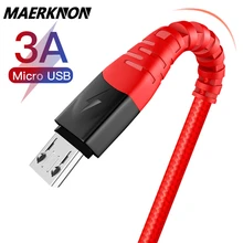 Micro cabo usb 3a carregamento rápido cabo de dados usb para samsung xiaomi redmi nota 5 android microusb carga rápida 3m 2m cabo