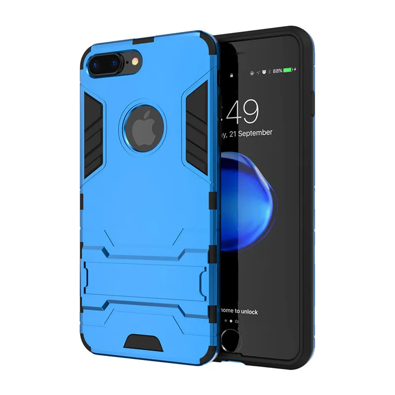 KISSCASE чехол для iPhone 6 6s 7 8 Plus защитный держатель подставка для телефона чехол для iPhone X XS Max XR 5 5S Se аксессуары для телефонов Чехол - Цвет: Blue