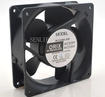 

Free shipping MU1238A-52B 2 Wires Aluminum Cooling Fan AC 220V 0.11A 16W 3050RPM 12038 12cm 120*120*38mm