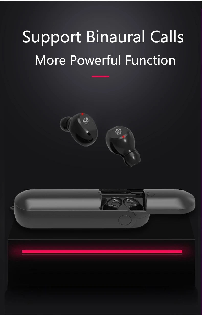 ouvido sem fio tocável f7 binaural multi-função