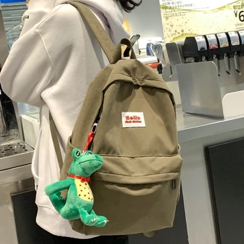 

Women Dinosaur Cute Backpack Student Ladies Nylon School Bag Girl Luxury Harajuku Backpack Kawaii Female Fashion Bags Book Brand