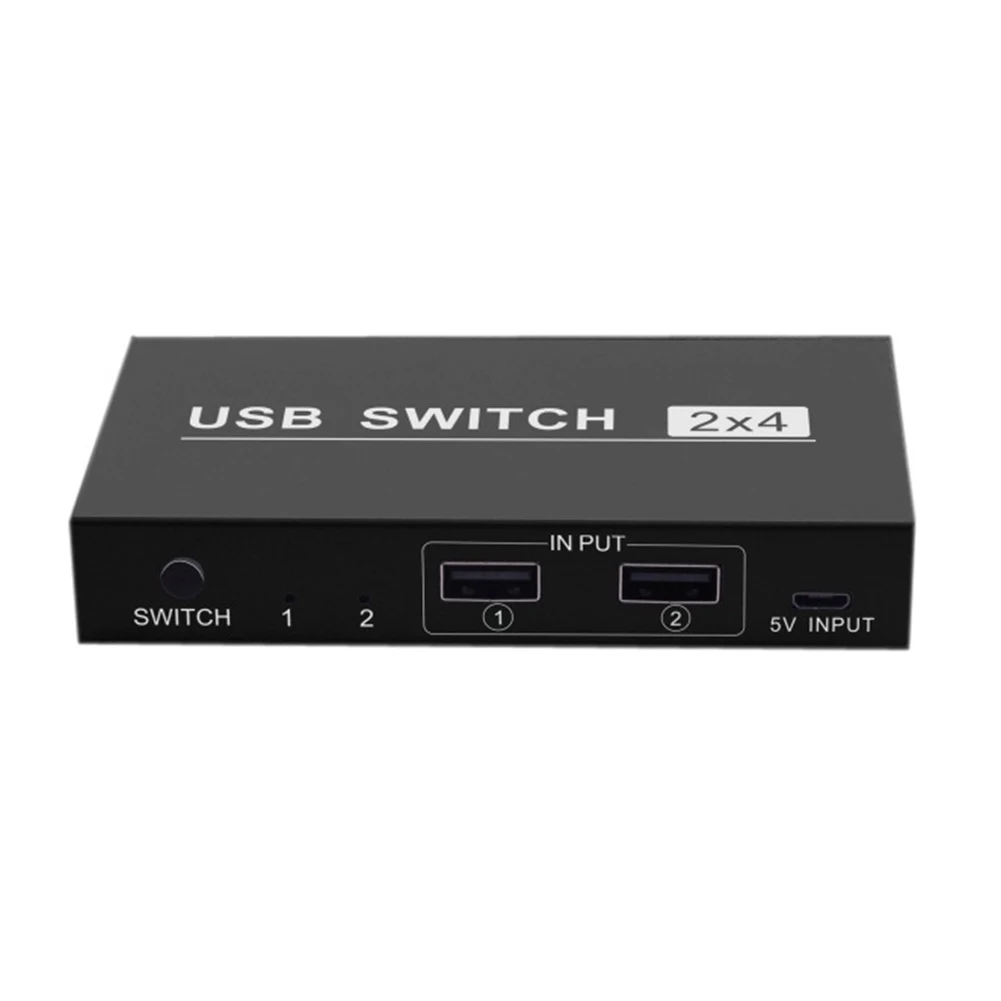 Computer Sharing Peripheral 2 In 4 Out Laptop Hub Hard Drives PC Scanner Universal For Printer 2.0 USB Switcher Keyboard Mouse
