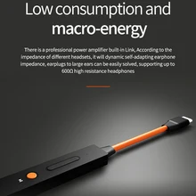 Xduoo Link Hifi Audio Type C USB Cable ESS9118EC 3.55mm Headphone Amplifer DSD256 USB DAC 90MM For Android