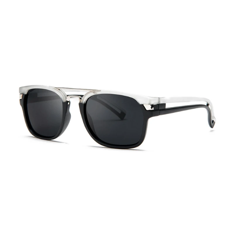 Новые двухцветные мужские Квадратные Солнцезащитные очки женские брендовые дизайнерские солнцезащитные очки UV400 оттенки очки Gafas De Sol - Цвет линз: 04