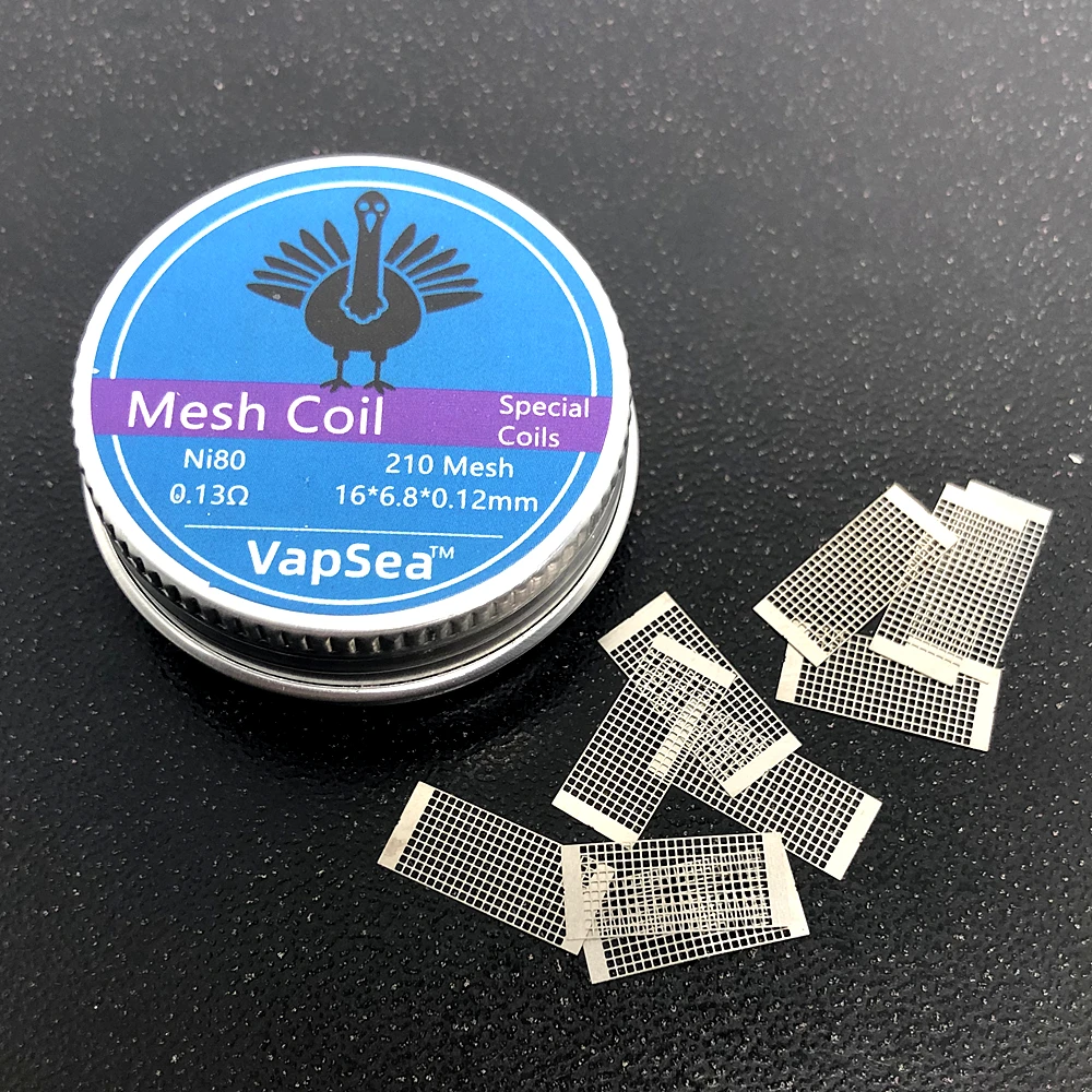 10 шт. A1/Ni80/SS316L сборная сетчатая проволока Vape катушка 0,13 Ом для профиля RDA Kylin M RTA Vape танк распылитель сменные катушки