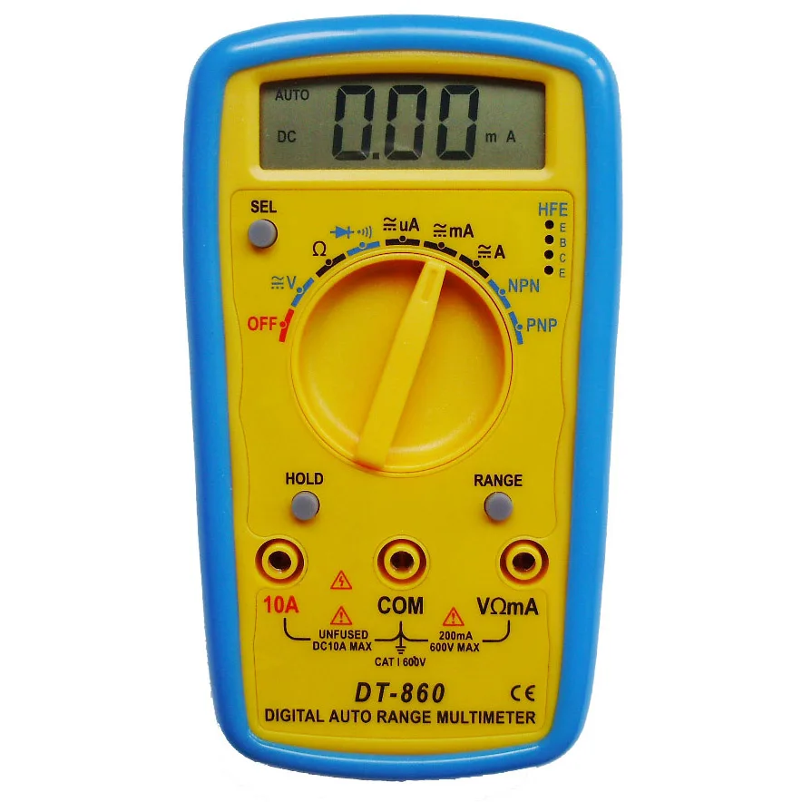 

DT-860 Auto Range Digital Multimeter Auto Power Off