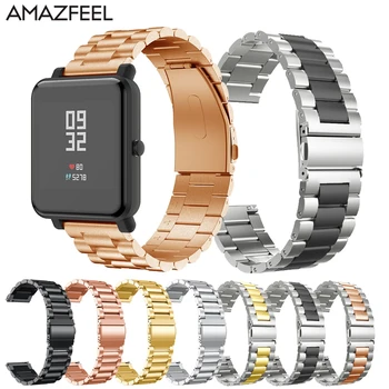 

Watch Strap for amazfit bip bracelet metal stainless steel for huami amazfit pace stratos gtr 47mm gts band wrist strap