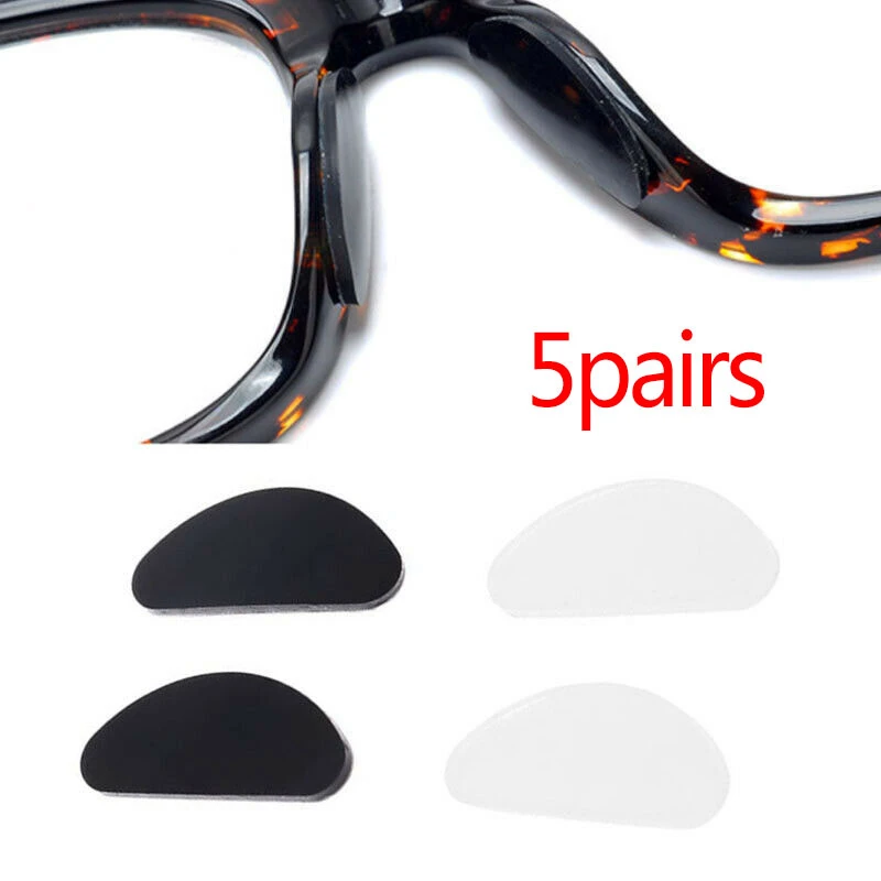 5/10 Pairs Silicone Nose Pads for Glasses Sunglasses almohadillas gafas Soft Anti-slip Eyeglasses Accessories | Аксессуары для