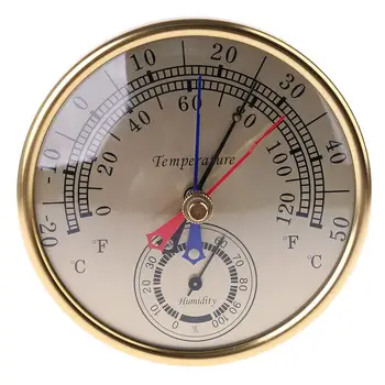 

5" Min Max Thermometer Hygrometer Wall Mount Hanging Analog Temperature Humidity