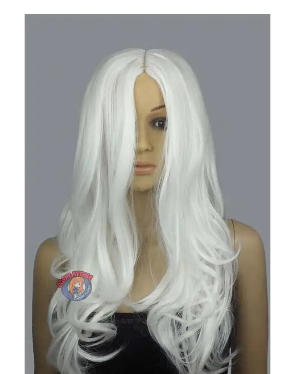 RH2513 Fastshun Series White Wavy Cosplay Wigs A0312