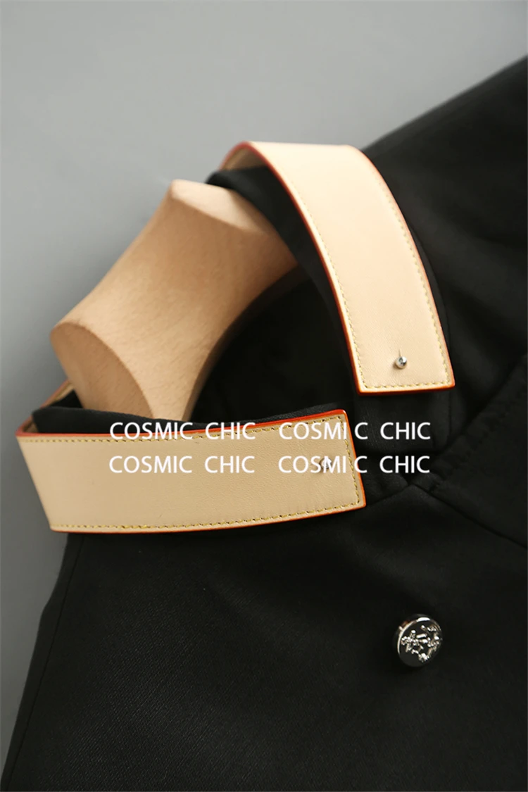 Cosmicchic элегантный офисный женский жилет стоячий воротник жилеты Блейзер двойная кнопка без рукавов карман куртка кожаный воротник женский жилет