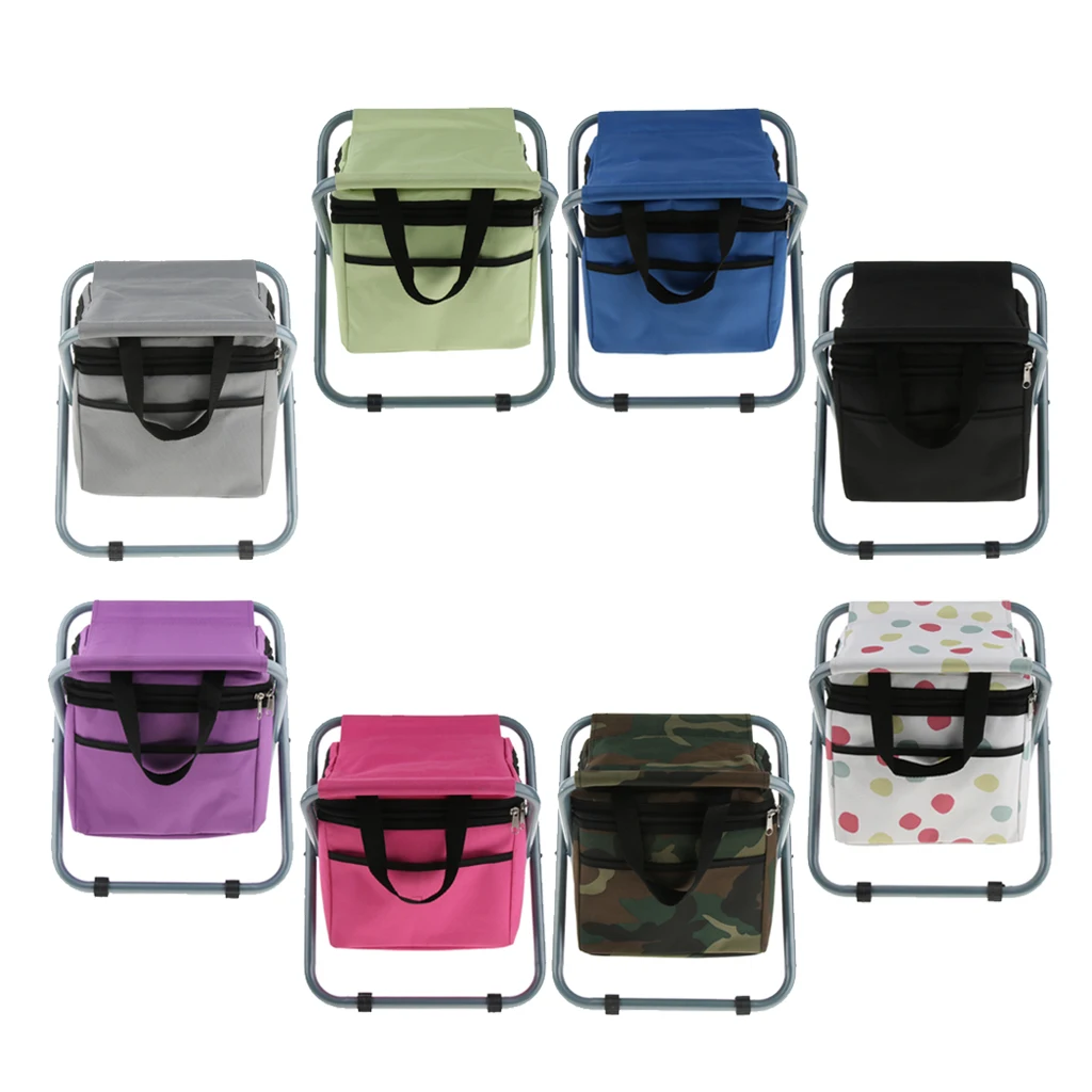 

Portable & Lightweight Stool Backpack Fishing Backpack Cooler Chair for Beach, Camping, Outdoor Events, Travel, Hiking, Picnic