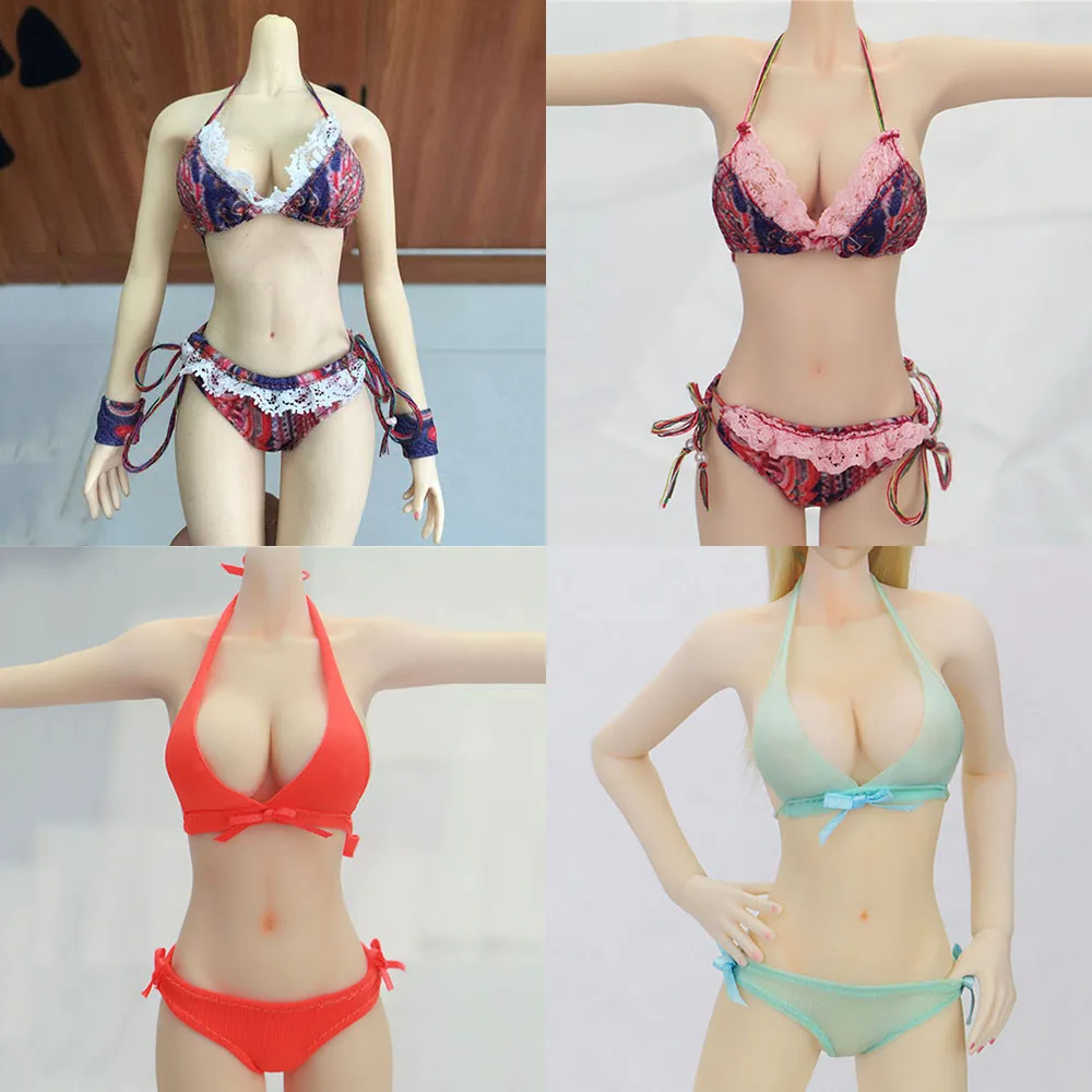 1/6 Scale Bikini Suit Bra Briefs Women Clothes for 12'' Figure Accessories 