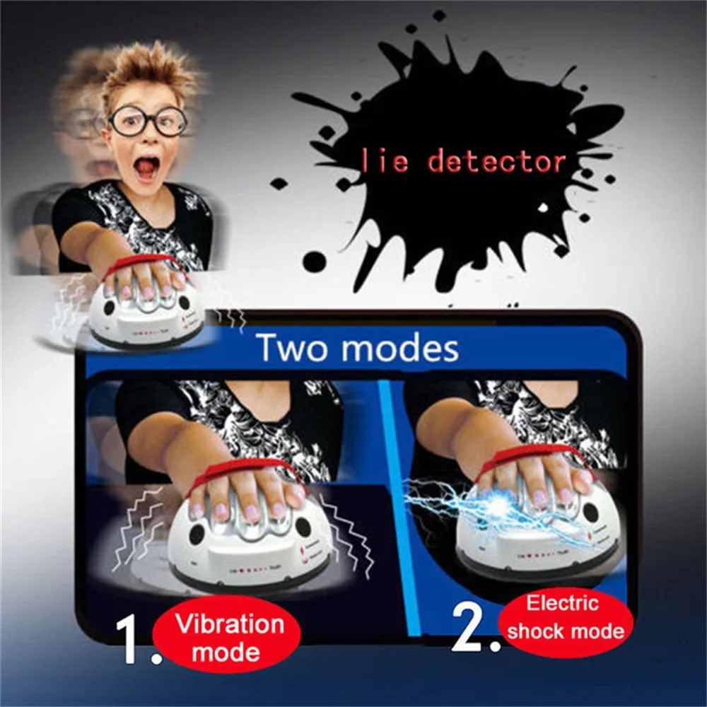 Teste do Polígrafo Detector de Mentiras Complicado Adulto Ajustável Engraçado Micro Choque Elétrico Chocante Mentiroso Verdade Festa Consolas Jogo Presentes Brinquedo Mod. 204578 5 Brinquedos e hobbies