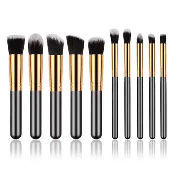

Miji Mila Makeup Brush Set Face Brushes Cosmetics Foundation Powder Blending Eye Shadow Professional Make Brushes Kit
