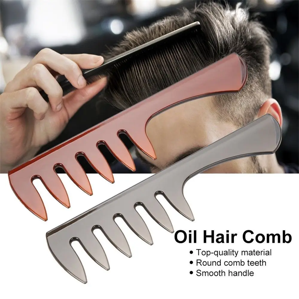 

Large Wide Teeth Detangling Curly Hair Comb Back Head Styling Beard Oil Comb Men Hairdressing Wide Teeth Comb Set Gift