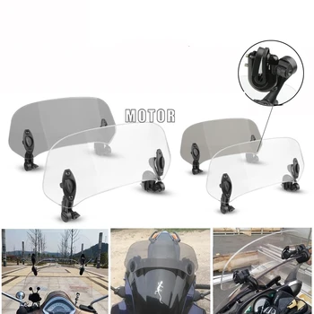 

Motorcycle windshield Clamp-On Variable Windscreen Spoiler Extension For Honda XL 650 600 700 1000 125V Transalp Varadero XRV750