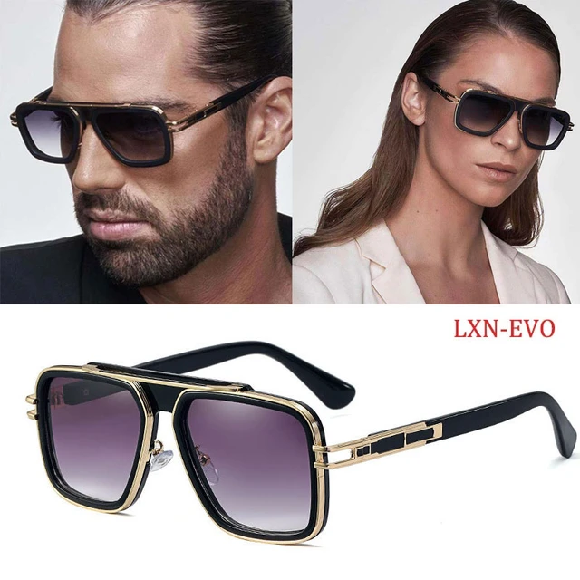 Stylish UV400 Square Aviator Sunglasses For Men And Women With