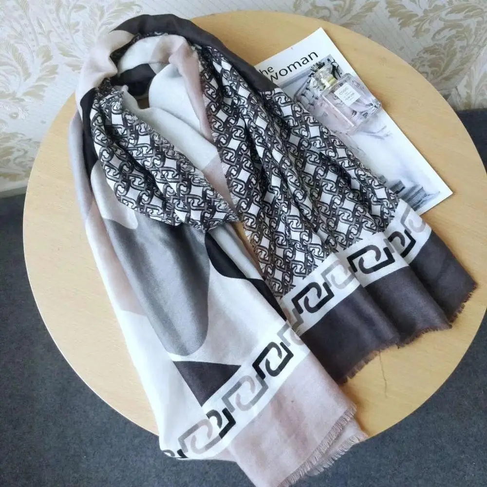 Итальянские модные брендовые женские шарфы, высококачественные летние шарфы - Цвет: 37