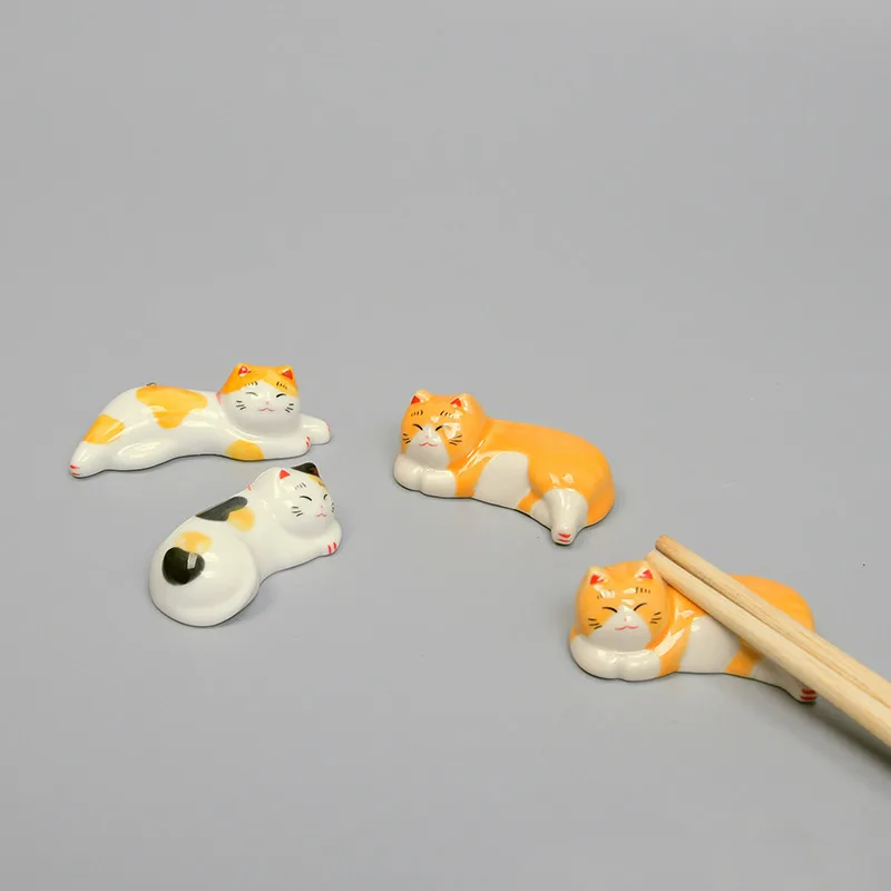 

Ceramic Crafts for Couples,Kittens, Ceramic Chopstick Racks,Household Trinkets, Kittens and Chopsticks Racks