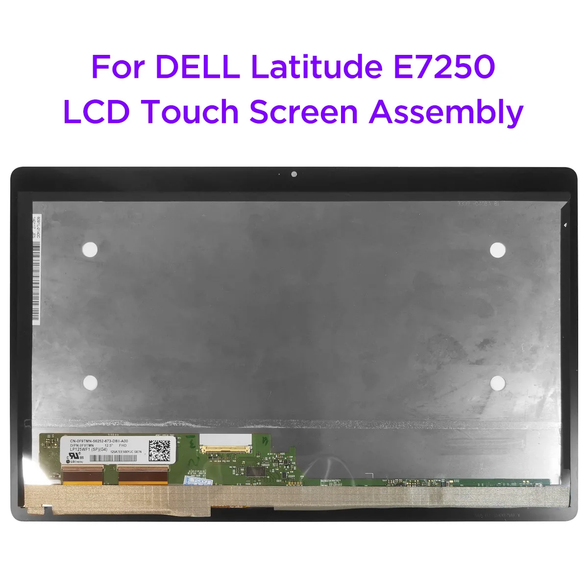 

12.5" LCD Screen Touch Digitizer Assembly with Frame for DELL Latitude E7250 E7270 LP125WF1-SPG4 FHD1920x1080 Display Replacemet