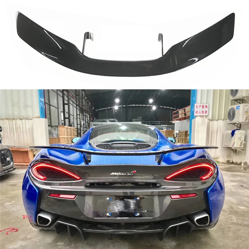 

For McLaren 570S 540C 570GT NOVITEC Style Car Accessories High Quality Real Carbon Fiber Rear Trunk Lip Spoiler Wing Decoration