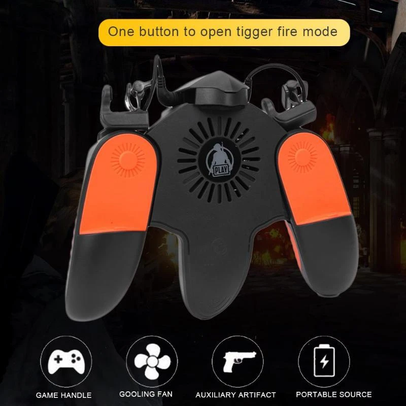 Мобильный игровой контроллер, огненный ключ, кнопка для PUBG, артефакт, игровая ручка, кнопка триггера, джойстик PUBG, физическая помощь для IPhone, Andro