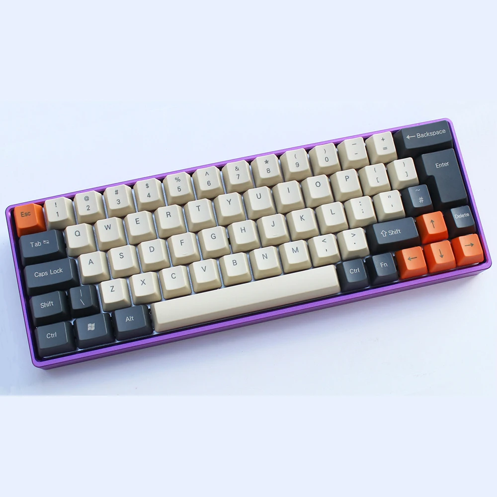 NPKC высокопрофильная CNC анодированная алюминиевая клавиатура DIY для 60%