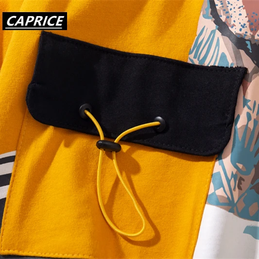 Футболки с длинными рукавами и принтом граффити в стиле хип хоп передним