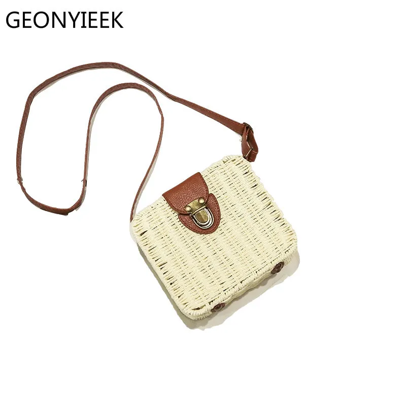 2020 Новая модная деревянная женская сумка через плечо тканая летняя из ротанга
