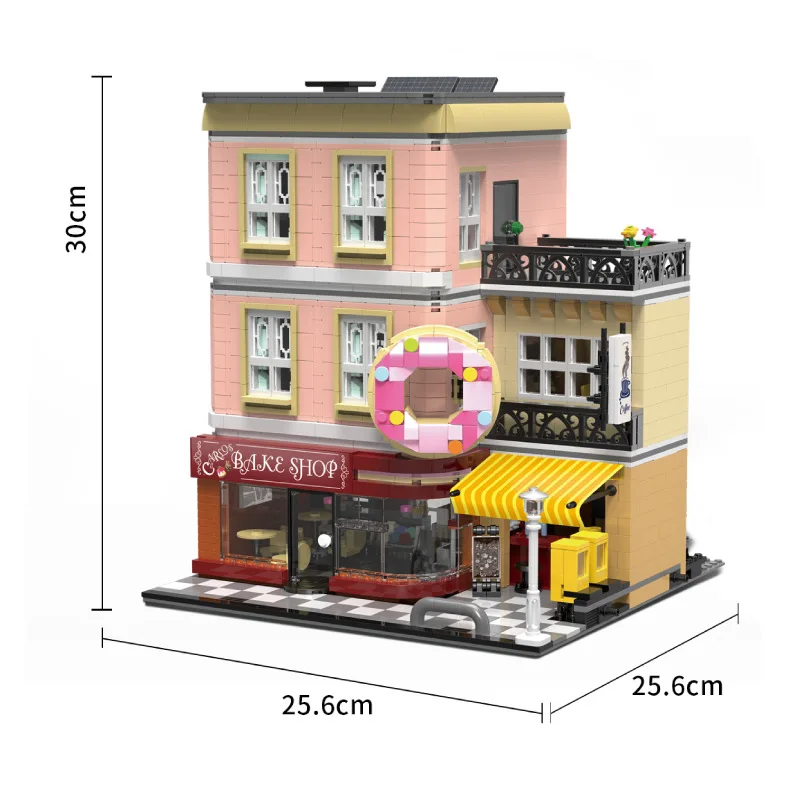 2919PCS MOC 2919 шт город стритвид торт испечь магазин Модели Строительные блоки создатель expert Кирпичи игрушки для девочек рождественские подарки - Цвет: 2919PCS