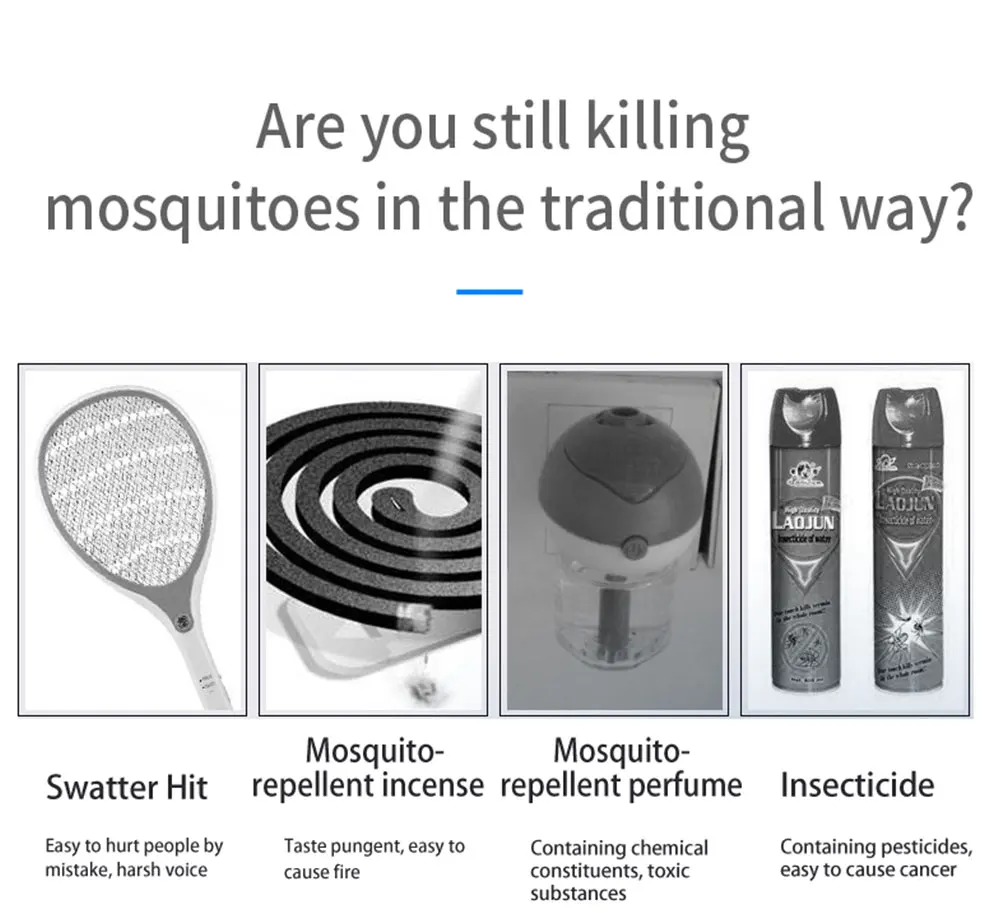 Outdoor LED Mosquito Killer Lamp Electric Anti Mosquito Trap Killer Lamps Bug Zapper For Home EU Plug Insect Mosquito Lights