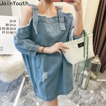

Joinyouth Short Dress Korean 2020 New Fashion Robe Femme Solid Loose Regular Full Ropa Mujer Spring Female Clothing Thin 386